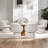 Stoehrs 24.8" Wide Modern Cream Fabric Dining Chair