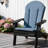 50" x 20" Patio Chair Cushion, Adirondack Chair Cushion with Straps (Set of 2)-1397024227