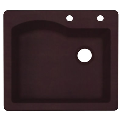 25'' L Single Bowl Quartz Kitchen Sink