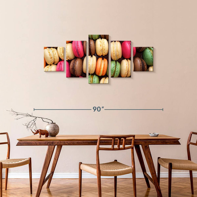 Macarons, 34" H x 74" W