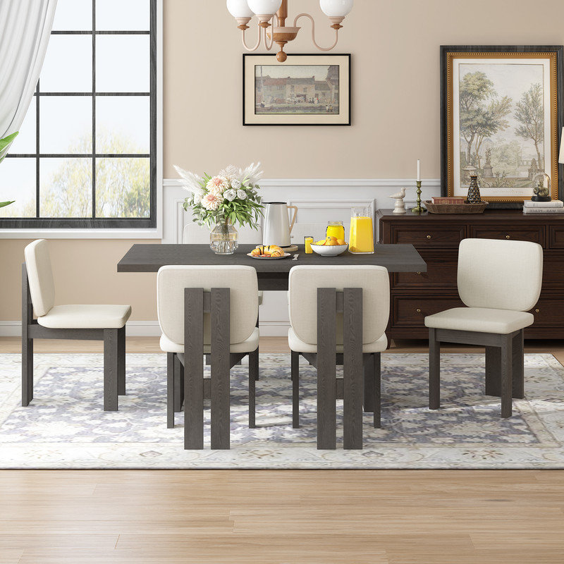 Ensemble repas pour 6 personnes, Gris