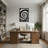 Abstract Black And White Spiral Pattern Design