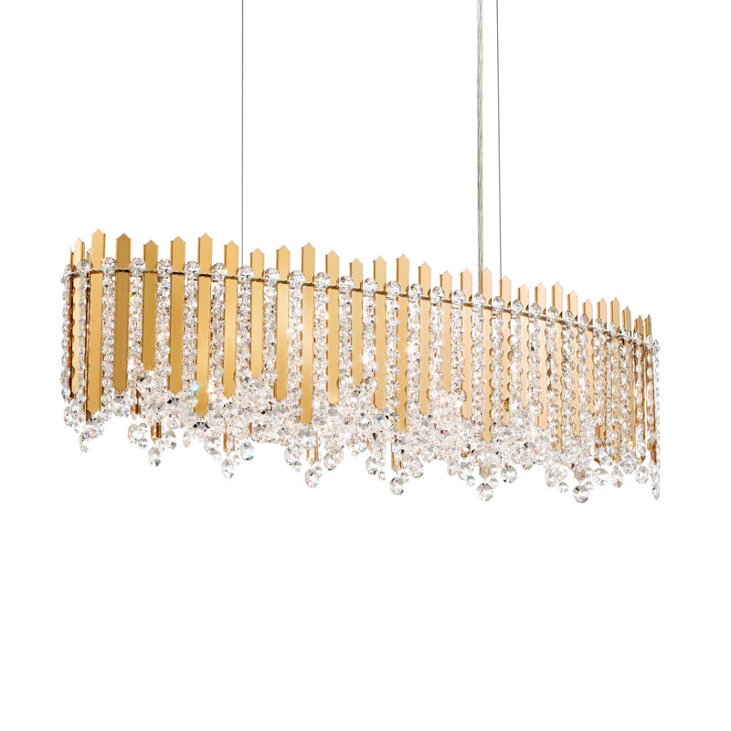 Chatter 12 - Light Pendant, Polished Stainless Steel, Czech, 120 V