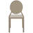 18.5 " H Faux Leather Upholstered Iron Side Chair-1594788983