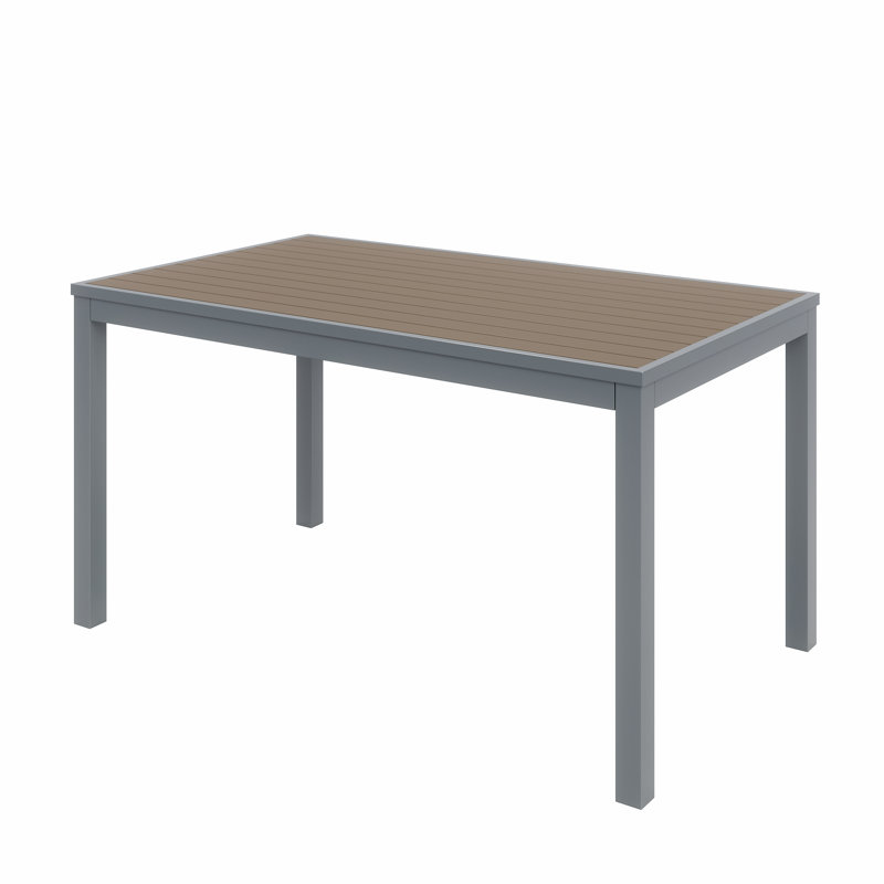 Ivy Rectangular 29" Table, Mocha, Silver