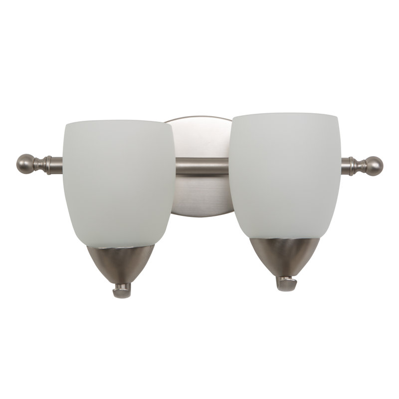 2 - Light Vanity Light, Brushed Nickel