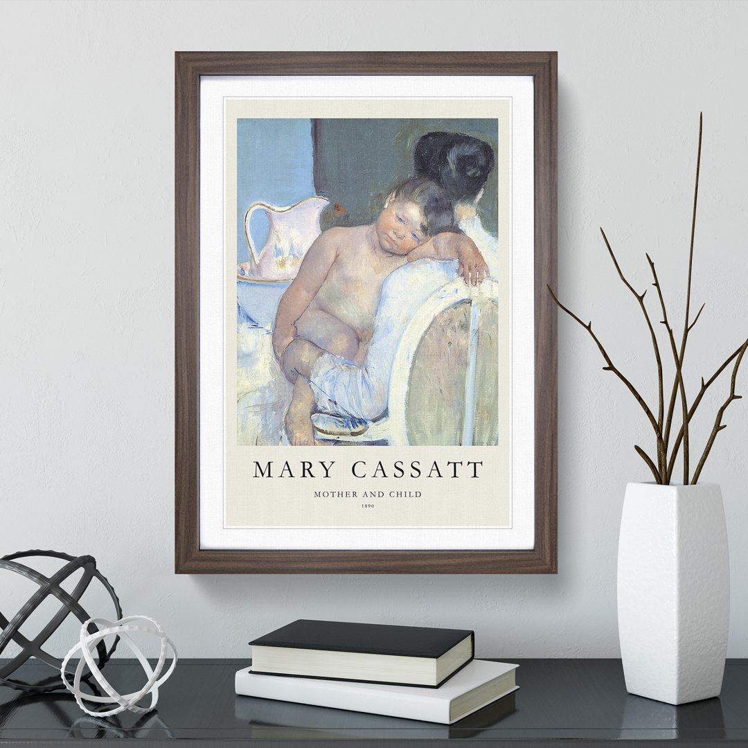 Mother and Child Vol.7 by Mary Cassatt - Picture Frame Painting