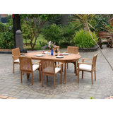Grote Outdoor 11 - Piece Teak Dining Set