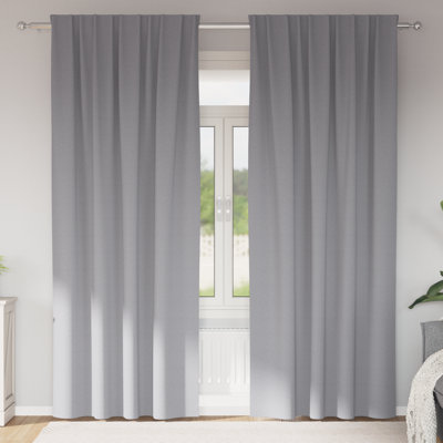 Curtains With Curtains 2 Pcs Polyester
