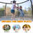 SUMIJ Round Backyard Trampoline with Safety Enclosure