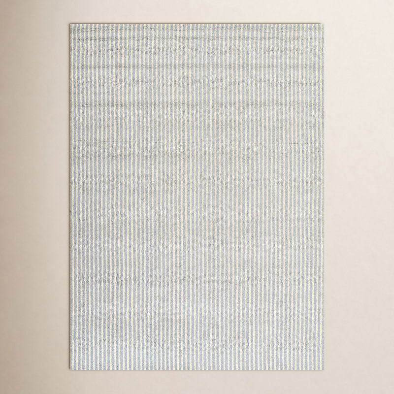 Momeni Lily Hand Tufted Wool Striped Blue Area Rug 2' X 3', Rectangle 2' x 3'