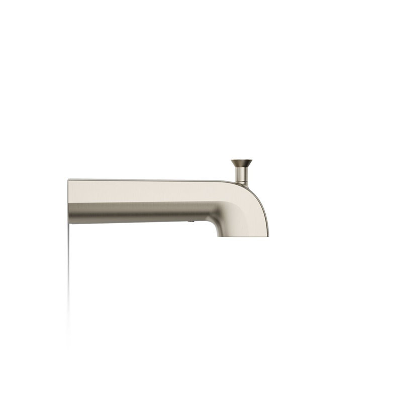 Pitch Wall-Mount Diverter Bath Spout, Brushed Nickel
