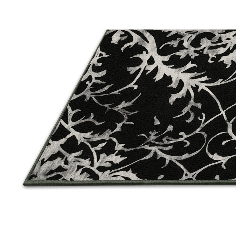 Tapis Ebon Elegance, Rectangulaire 3 pi x 5 pi
