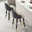 Tabouret de bar rembourré avec structure en métal (ensemble de 2 tabourets de bar)-153815763