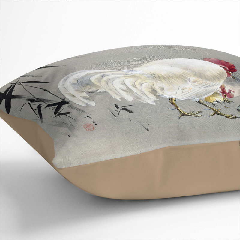 Square Throw Cushion, 55cm H x 55cm W x 20cm D, Stone