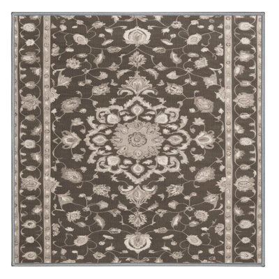 Machine Washable Tabriz Gray Area Rug