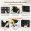 Black Plastic Dorm Bedside Shelf