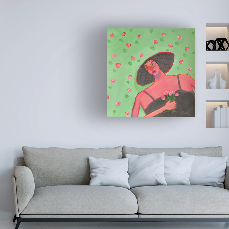 Bolog Bebe Keith Dreaming Canvas Art, 35" H x 35" W