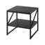 Metal Small Square Outdoor Table Black for Porch