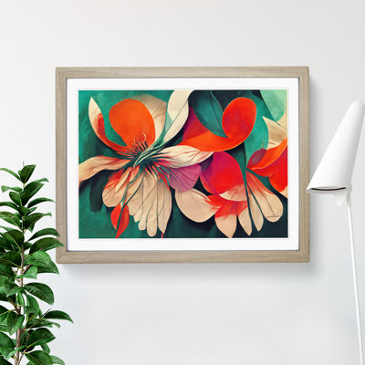 Artistic Flowers Abstract Vol.2 1 Piece Single Picture Frame Wall Art