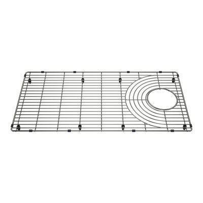Grille d'évier en acier inoxydable pour évier de poste de travail 33 "Inteos