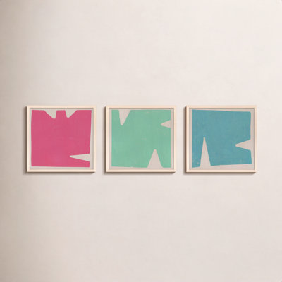 Casden "Sculpted Pastel" 3-Piece Print Set