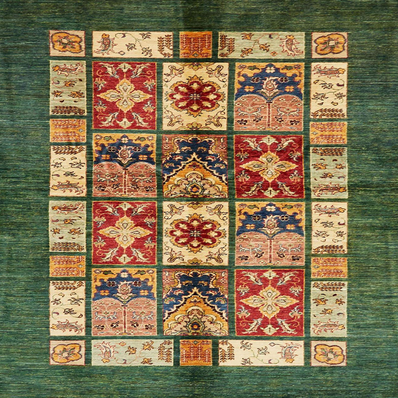 Tapis abstrait moderne 687, Carré 8 pi