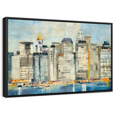 Waterfront Skyline Canvas Print