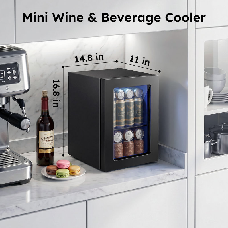  Réfrigérateur à boissons Simzife 24 canettes (12 oz) 0,64 pieds cubes