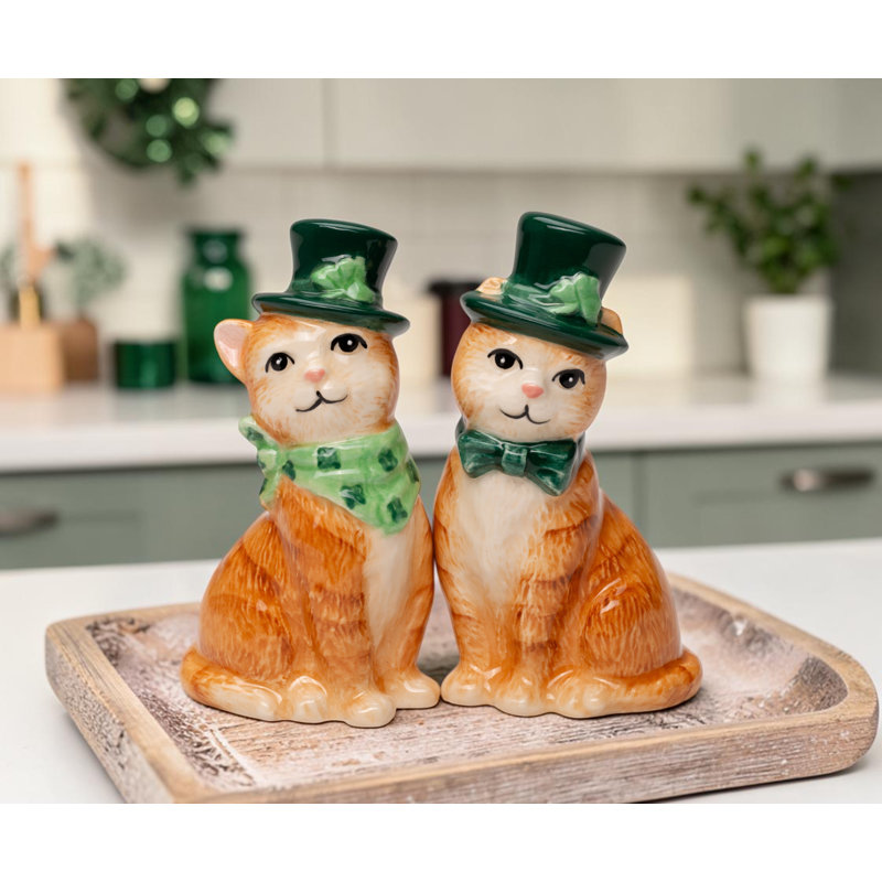 St. Patrick Cats Salt and Pepper
