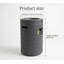 Colonne de foyer au propane cylindrique 26 po avec réservoir de rangement dissimulé, foyer au gaz en béton léger de 40 000 BTU pour petit patio et balcon, gris foncé-1196627928