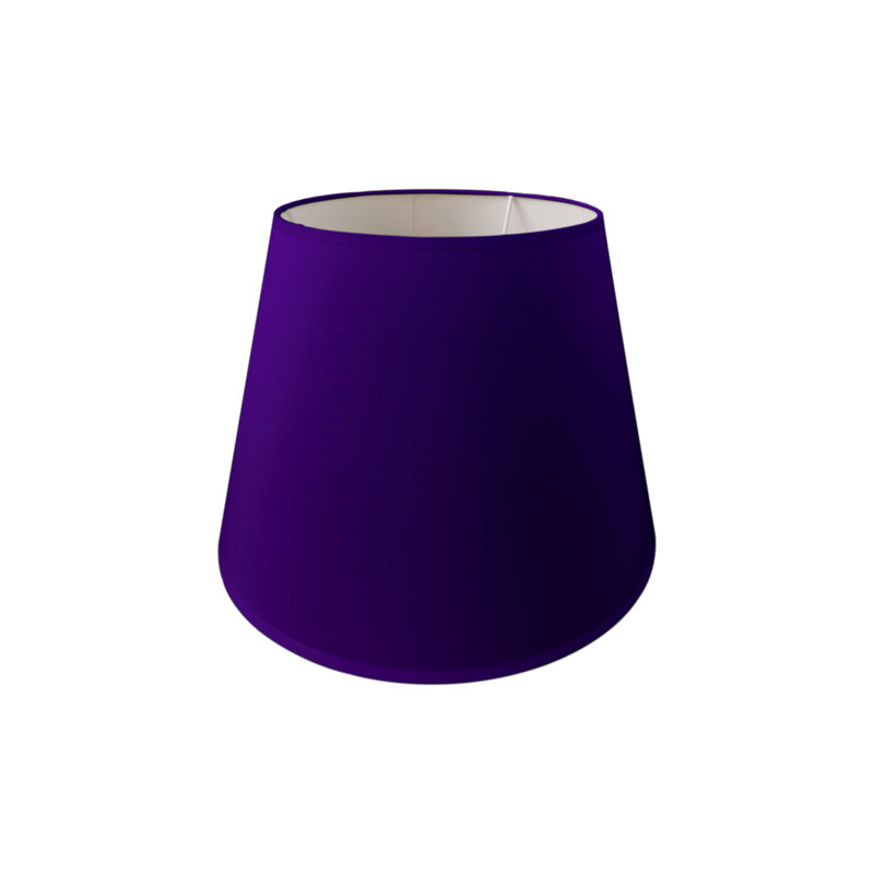 Silk Empire Lamp Shade ( Uno ), 22cm H x 30cm W x 21cm D, Violet
