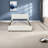 Space-saving Queen Upholstered Platform Bed, Linen Beige, Modern Style