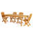 Ellie-Maye Rectangular Teak Outdoor Dining Table , in. W 35.50'' in. D-1887875928