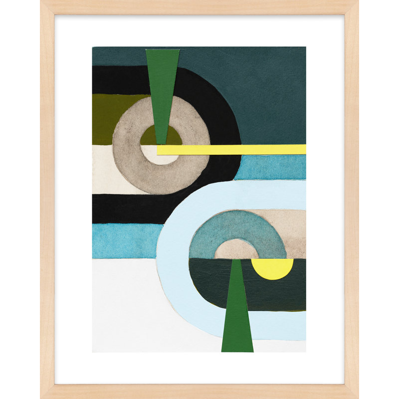 Composition Nr. 2 by Allison Rietta - Painting, 16" W x 20" H, Maple