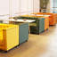 Ensemble de 2 bancs rembourrés en similicuir-101431748