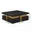 Table basse carrée avec rangement à 4 tiroirs-827305