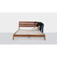 Base de lit plateforme en bois massif Acacia Premium Emery avec tête de lit incluse, aucun sommier requis, capacité de poids de 800 lb.-1230953382-1230953403