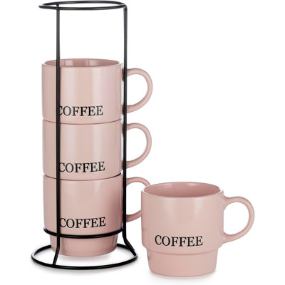 Grande tasse rose «Coffee»