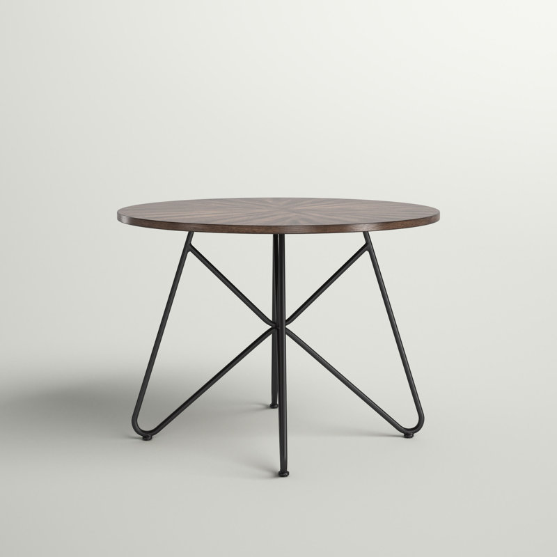 Kennamer Round Metal Base Dining Table