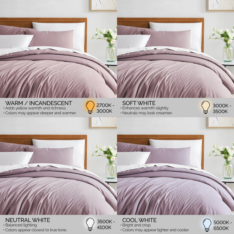Southshore Fine Linens Vilano Duvet Cover Set, Oversized 110 GSM Microfiber Bedding with Hidden Zipper Closure and 4 Corner Ties, 2 Pillow Shams, Full/Queen, Lavender