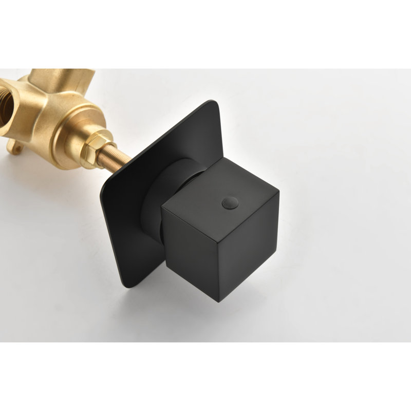 Valve de 3/4 po en métal coulé - débit réglable, poignée en laiton, noir mat, produit à haut débit réglable, fabrication