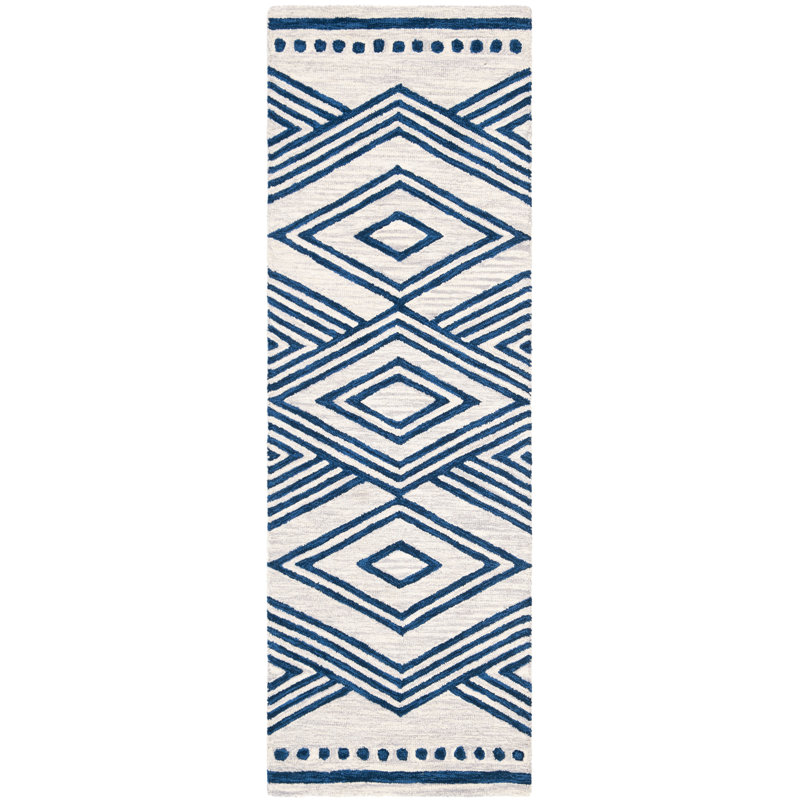 Vedika Hand Tufted Wool Southwestern Rug, Runner 2'6" x 9'