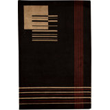 Hand-Knotted High-Quality Black Area Rug