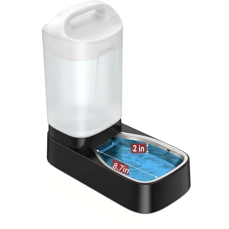Fontaine à chat automatique en acier inoxydable, bol à circulation silencieuse, va au lave-vaisselle, utilisation à l'intérieur, garde les animaux hydratés, 4 L, avec cordon