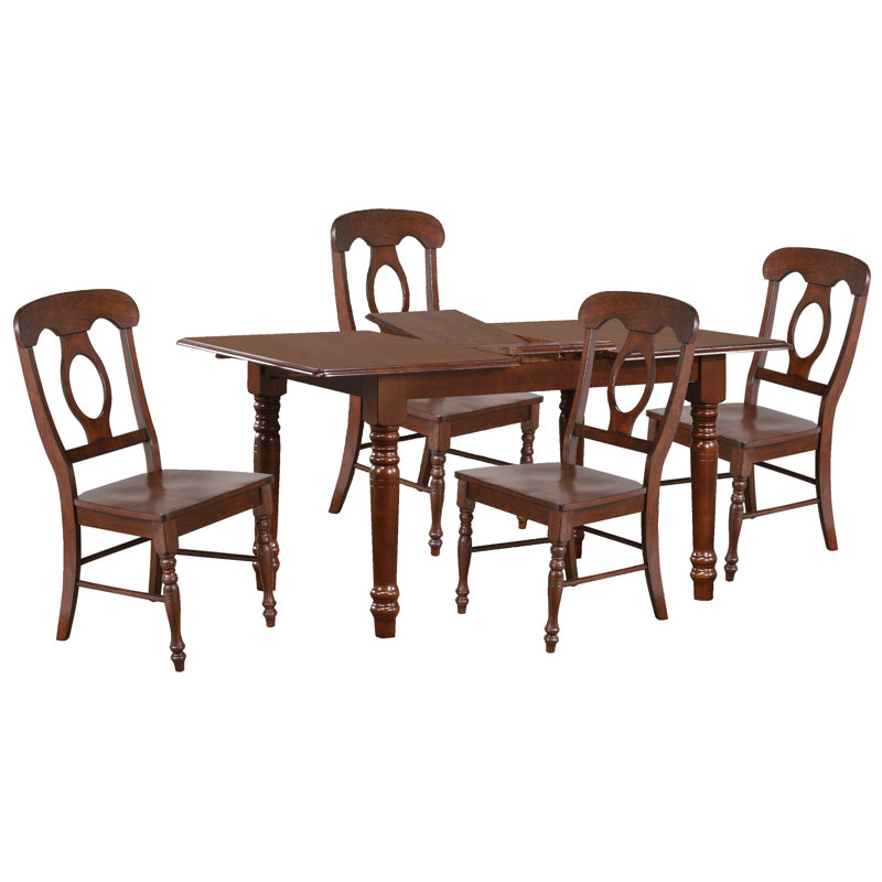 Cashlin 4 - Person Extendable Four Leg Base Dining Set