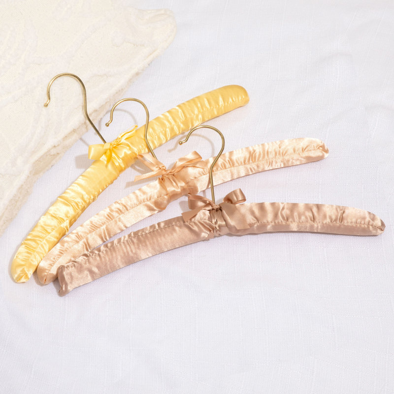 Cintres rembourrés en tissu pour femme, Brun clair