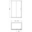 nuie Lucie 1200mm Chrome Sliding Shower Door