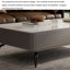 Table basse en cuir italien-147090866