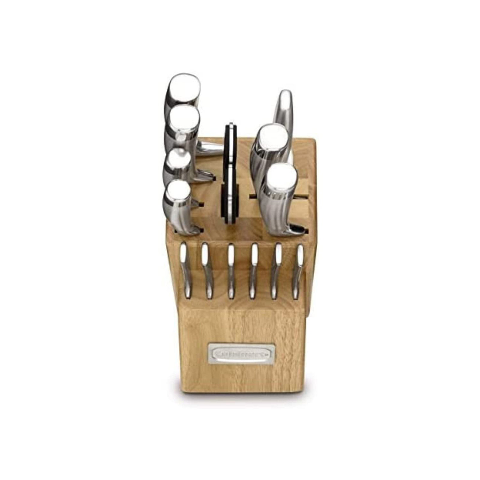 LUXESIT 15 Piece Stainless Steel Knife Block Set